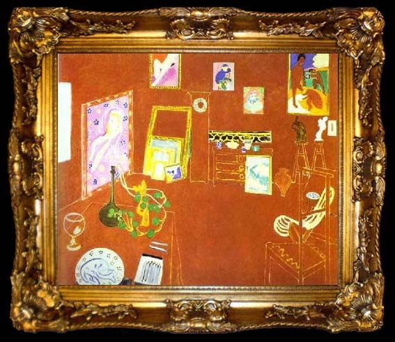 framed  Henri Matisse L Atelier Rouge, ta009-2